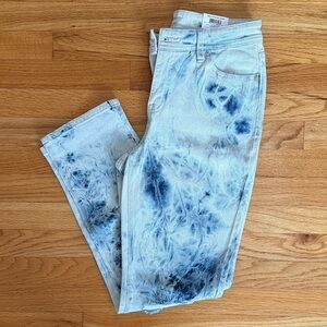 Women's Blue Tie-Dye Jeans